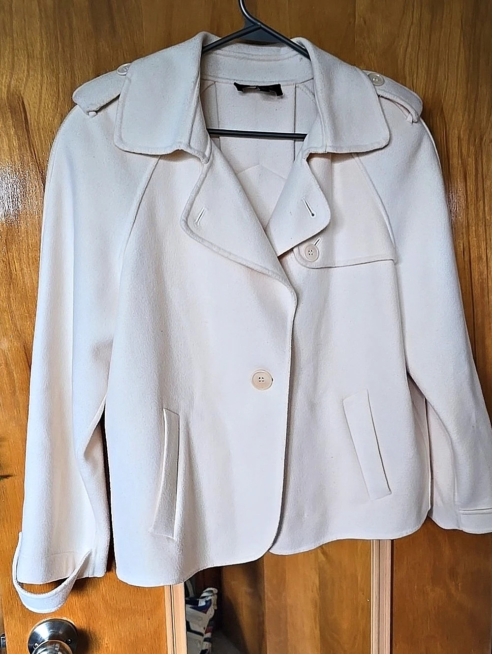 Talbots Women's Cream White Jacket Size 14